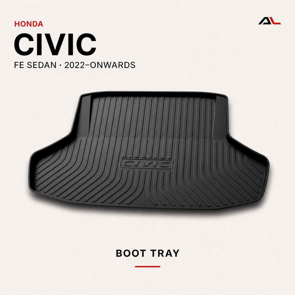 Honda Civic 11th Gen FE Sedan boot tray V2 product hero