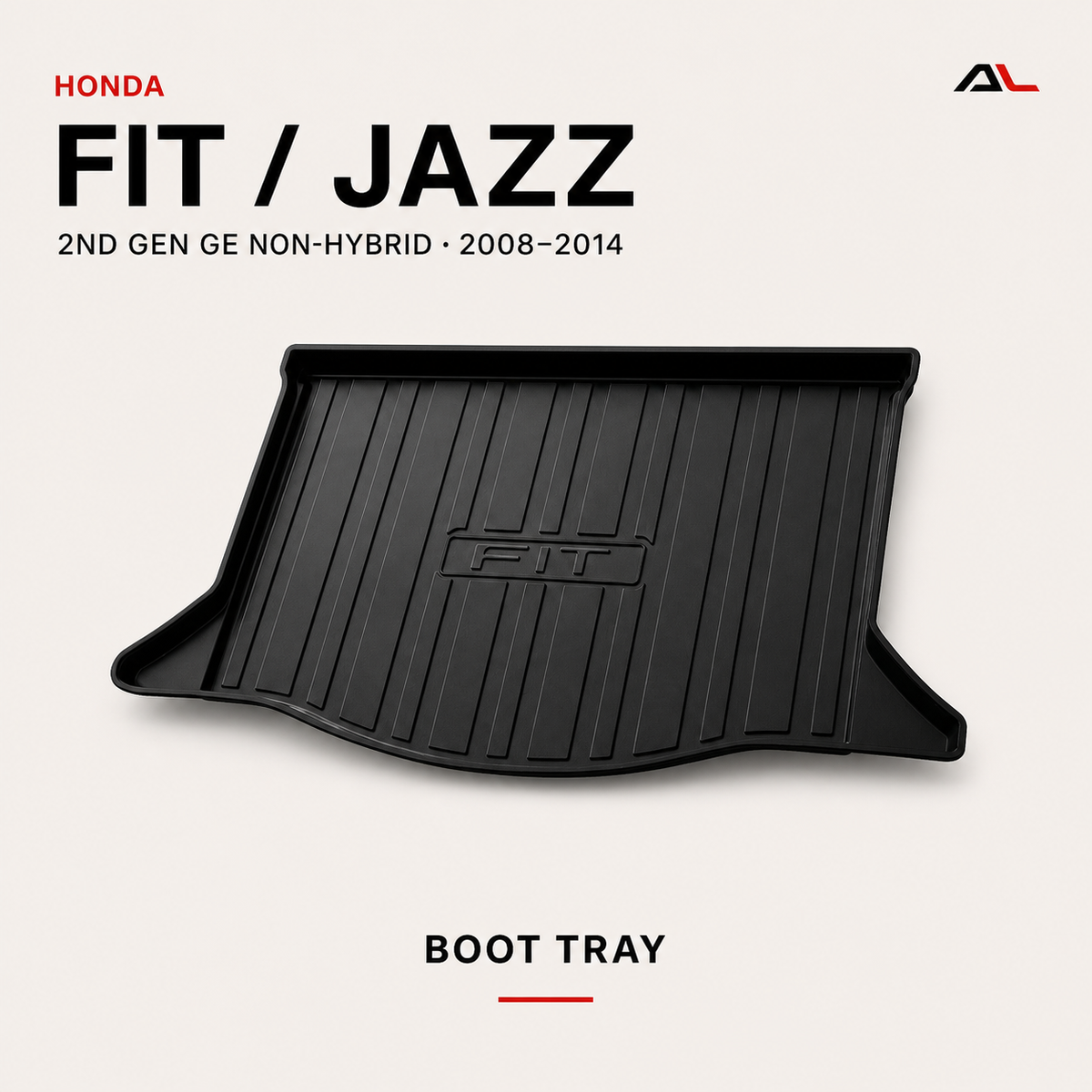 Honda Fit or Jazz 2nd Gen GE Non-Hybrid boot tray V2 product hero