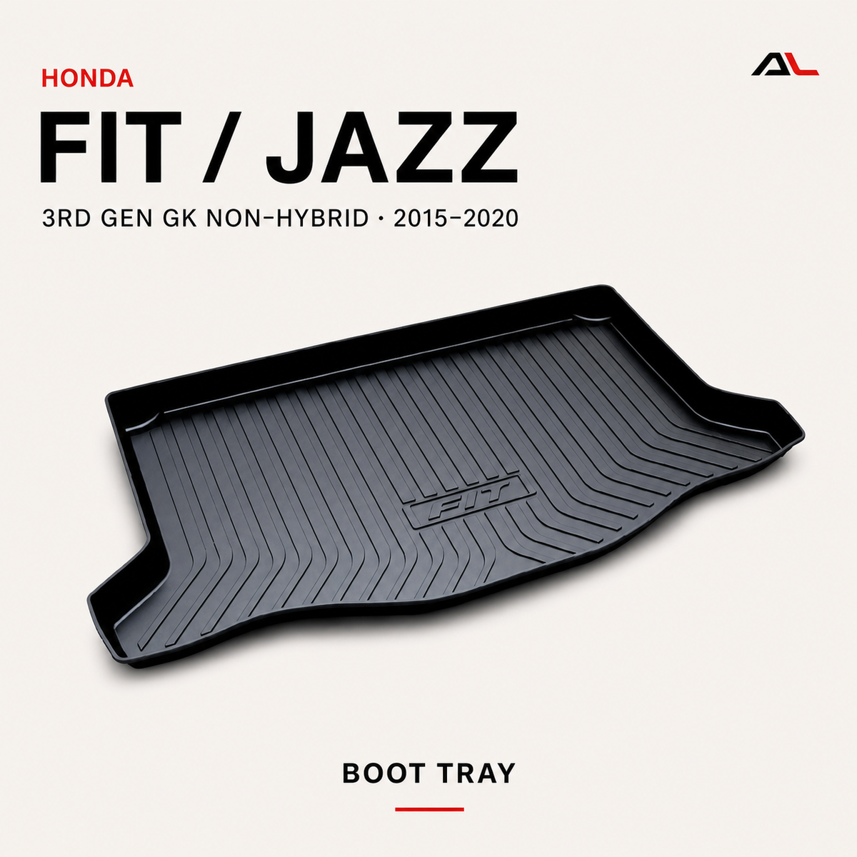 Honda Fit or Jazz 3rd Gen GK Non-Hybrid boot tray V2 product hero