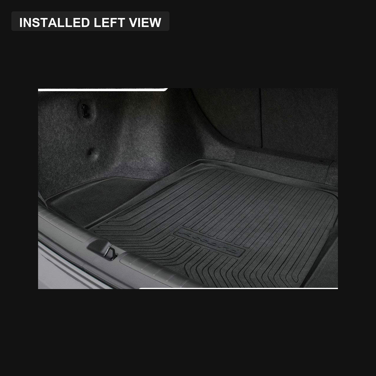Honda Accord CV3 Hybrid boot tray installed left view