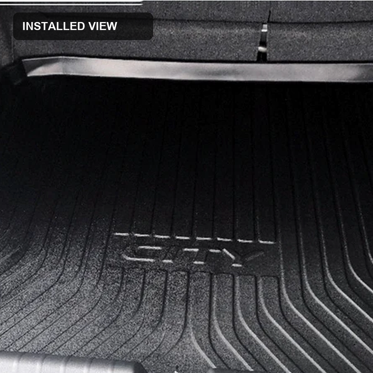 Boot tray installed in a Honda City GM6 Sedan