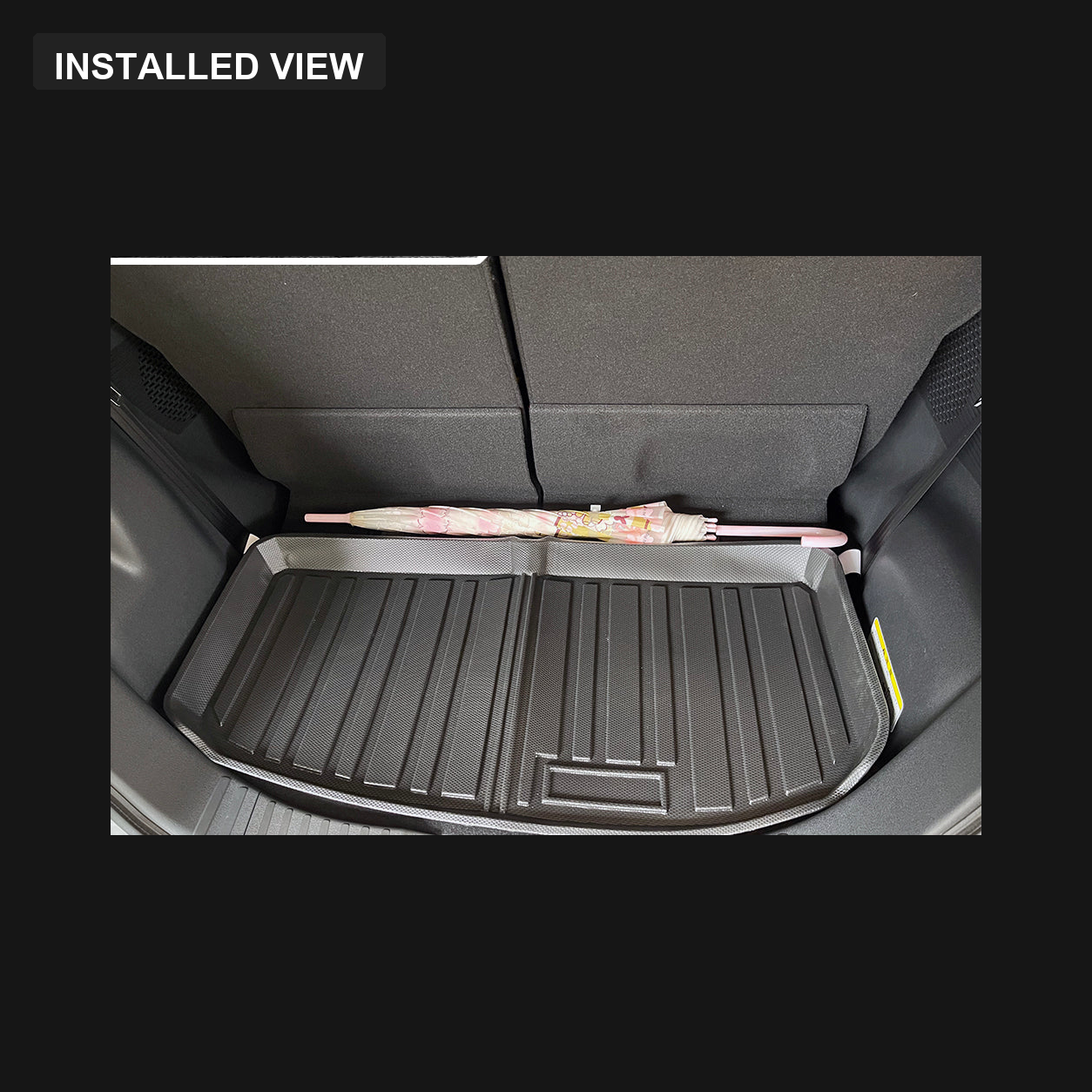 Boot tray installed in a Honda N-Box JF3 or JF4