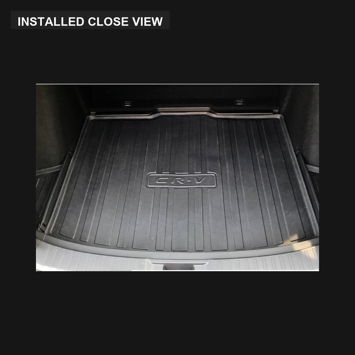 Honda CR-V 6th Gen 5-Seater boot tray installed close view